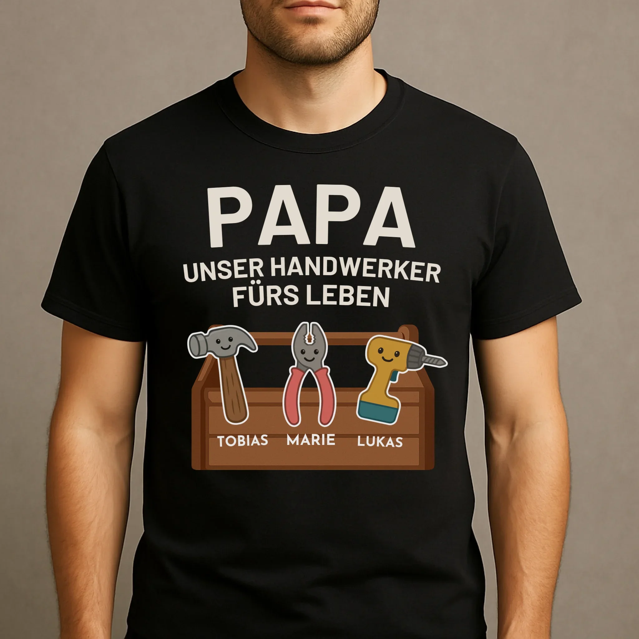 Baukasten - Personalisiertes Vatertags-Tshirt - Image 2