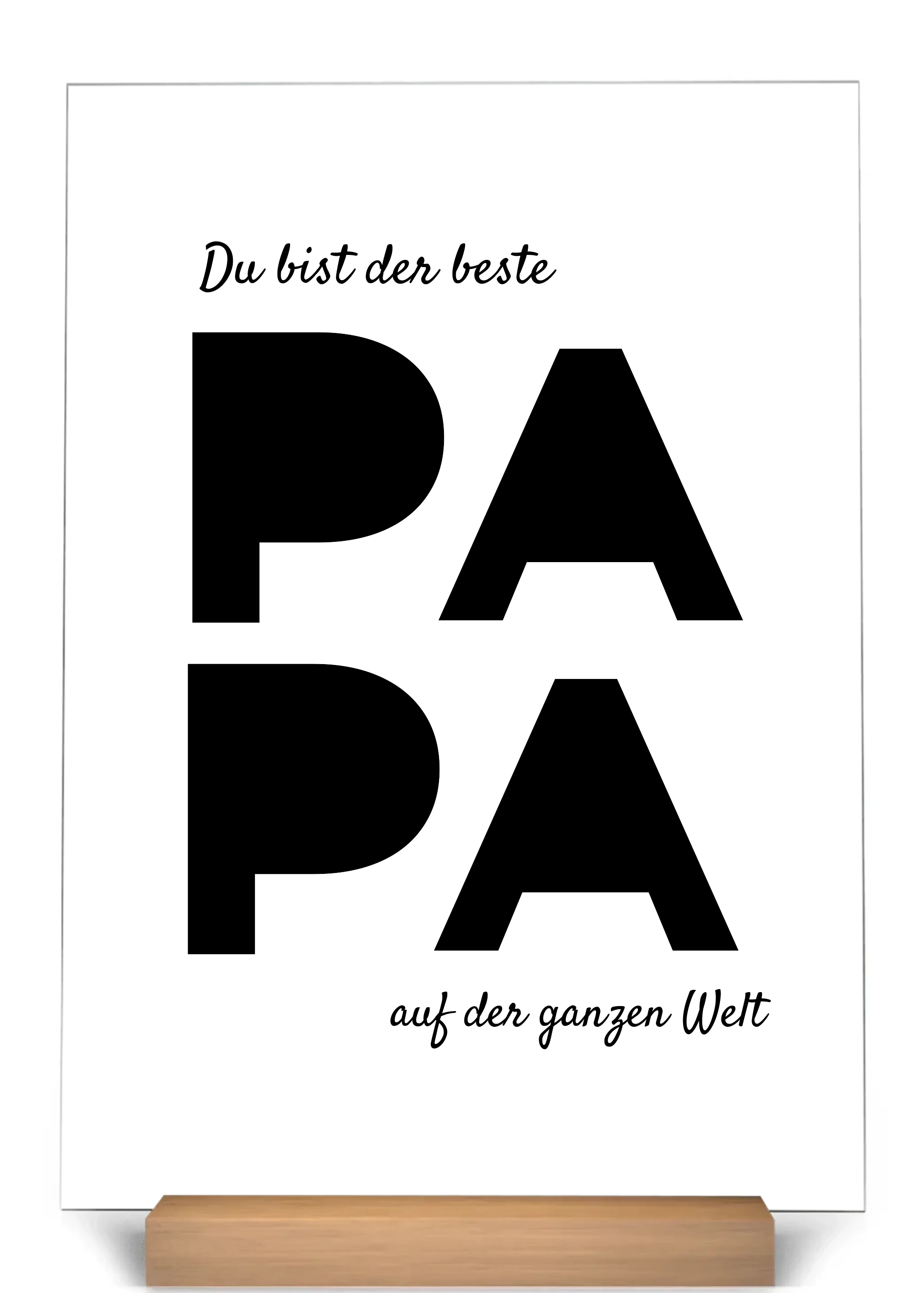 "Du bist der beste" - Personalisierte Acryltafel (20x30) - Image 5