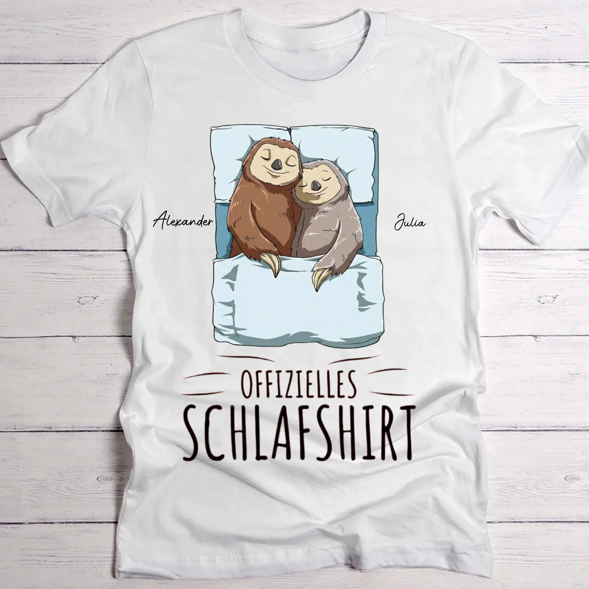 „Faultier“ - Personalisiertes T-Shirt - Image 2