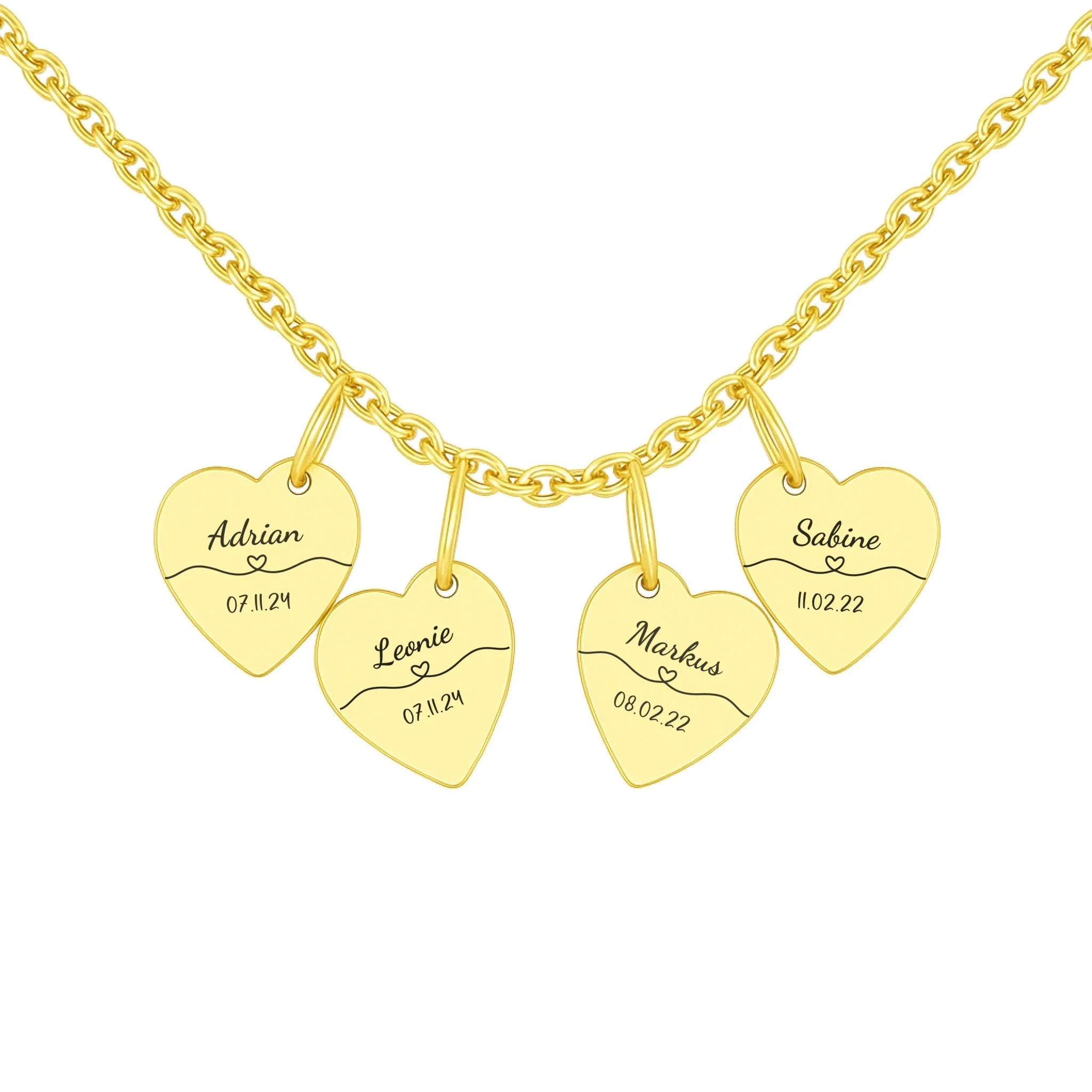 „Für immer bei dir“ - Personalisierte Kette - Image 4