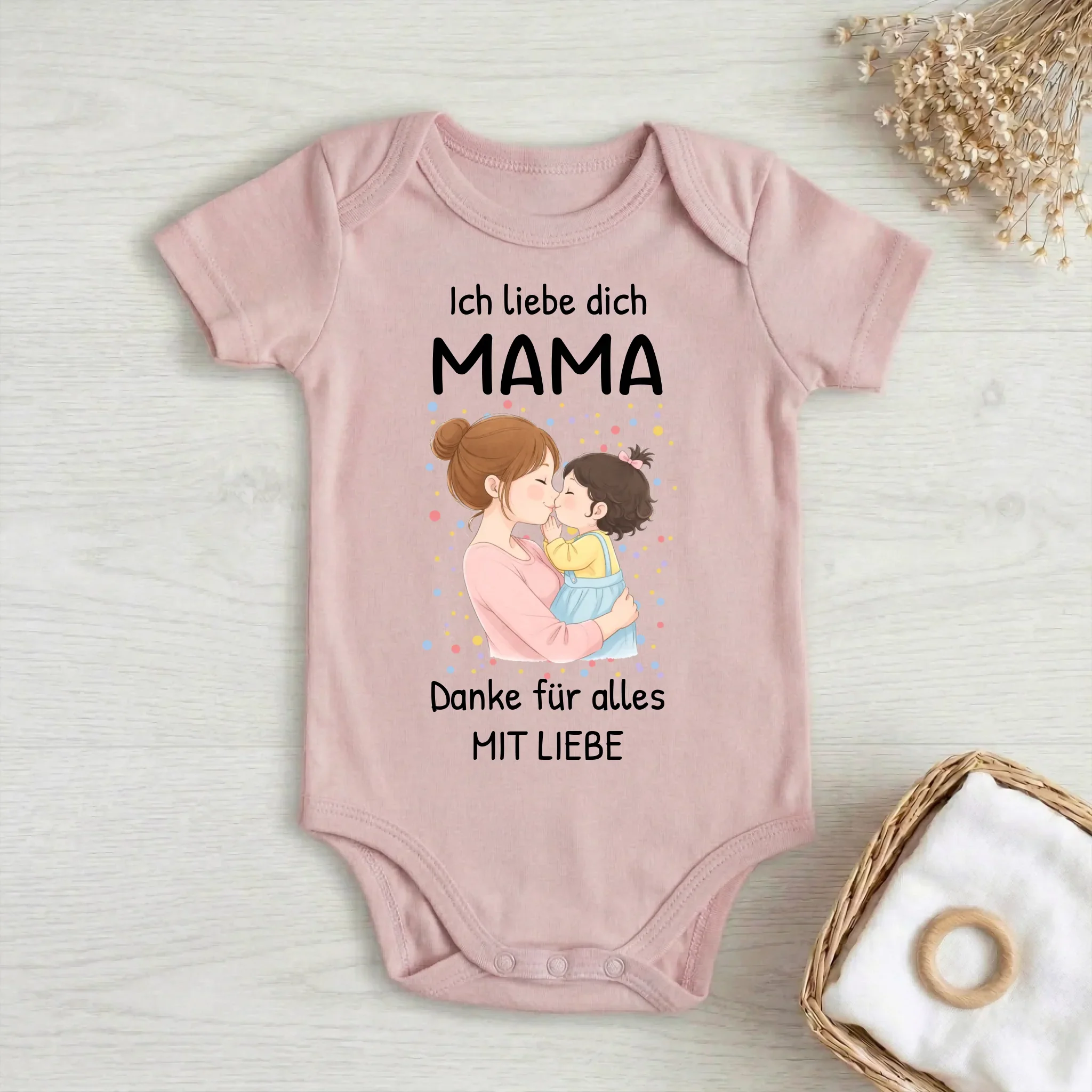 Ich liebe dich Mama/Papa Baby Body | Personalisiertes Geschenk - Image 2
