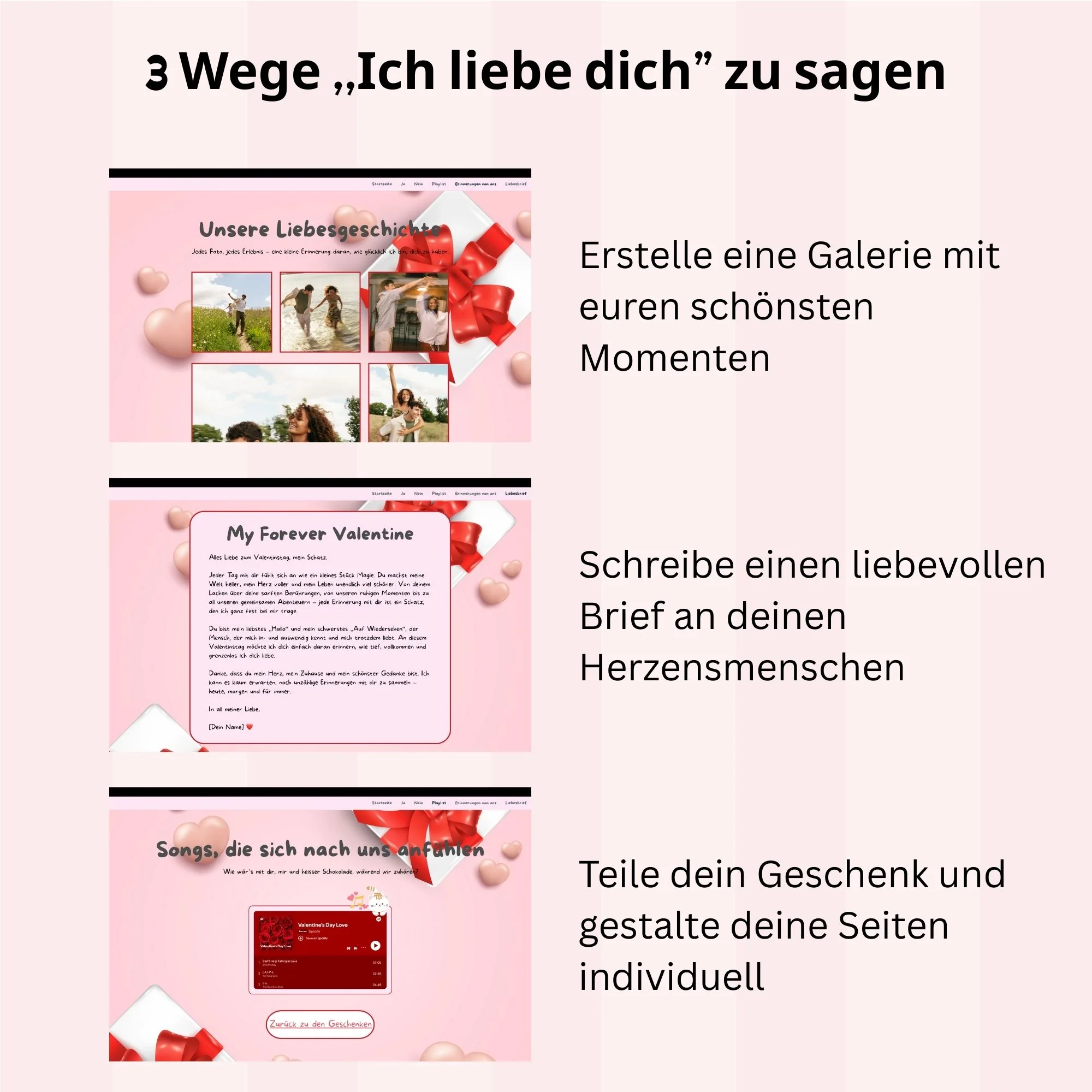 Liebespage - Personalisierte Liebeswebseite - Image 2