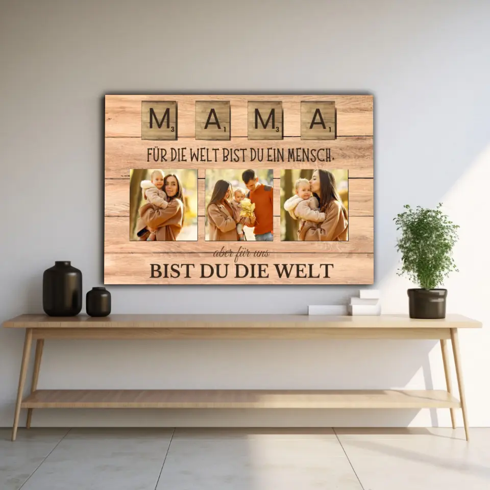 "Mama"- Muttertags Geschenk Leinwand Personalisierbar - Image 7