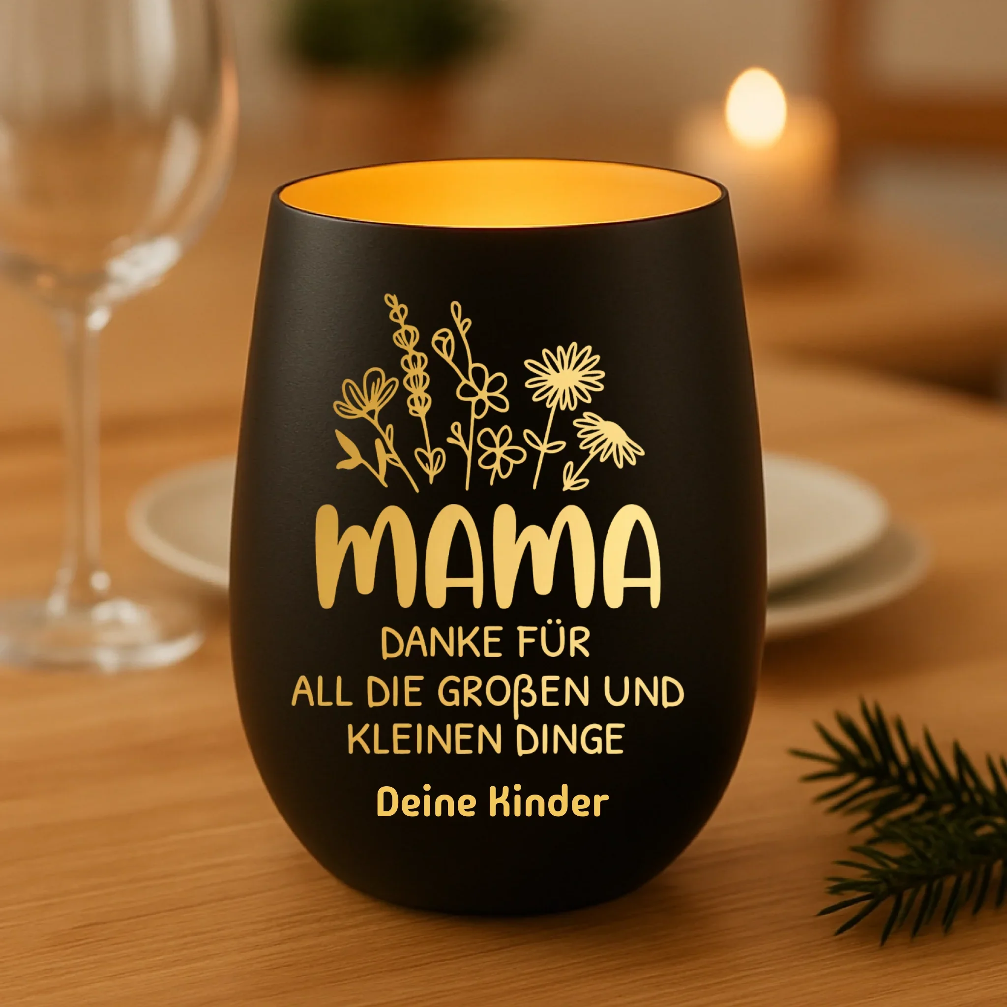 Personalisierbares Mama-Windlicht - Image 3