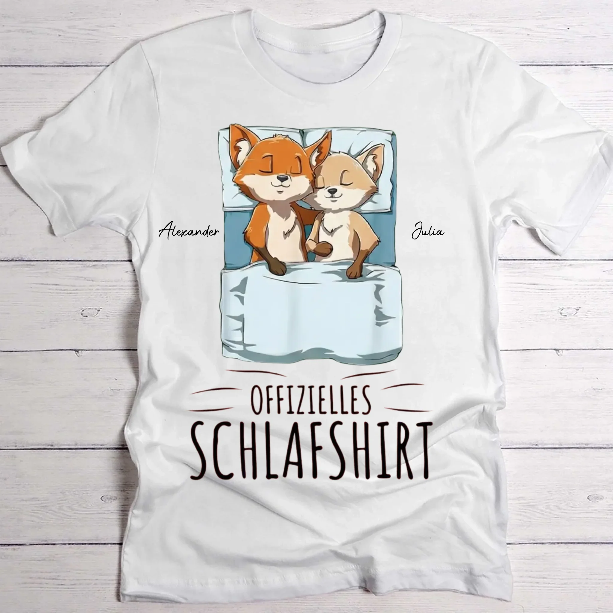 „Schlaf-Füchschen“ - Personalisiertes T-Shirt