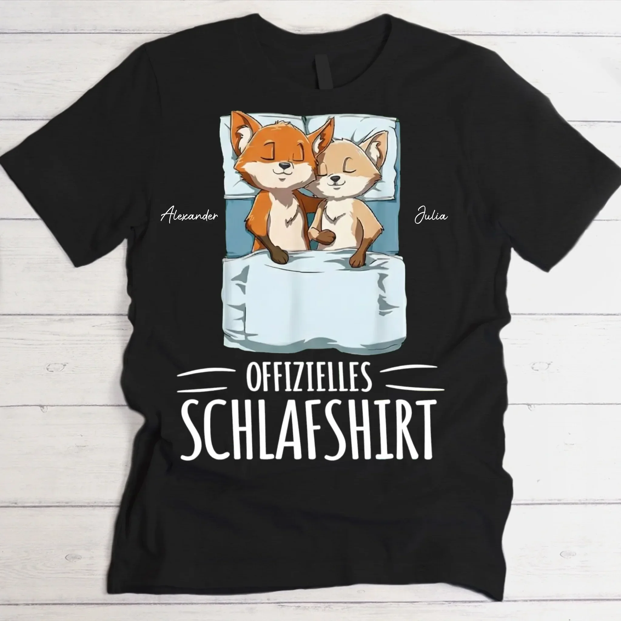 „Schlaf-Füchschen“ - Personalisiertes T-Shirt - Image 2