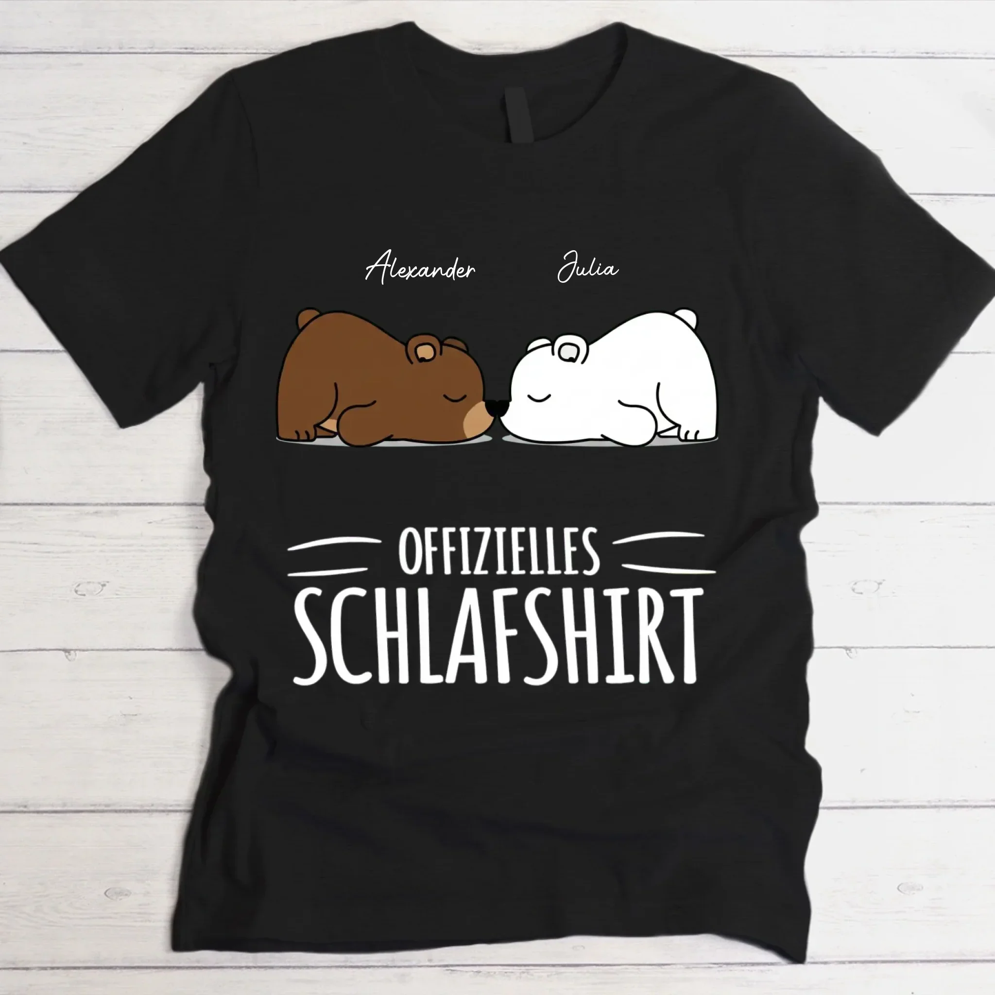 „Schlafbärchen“ - Personalisiertes T-Shirt - Image 2