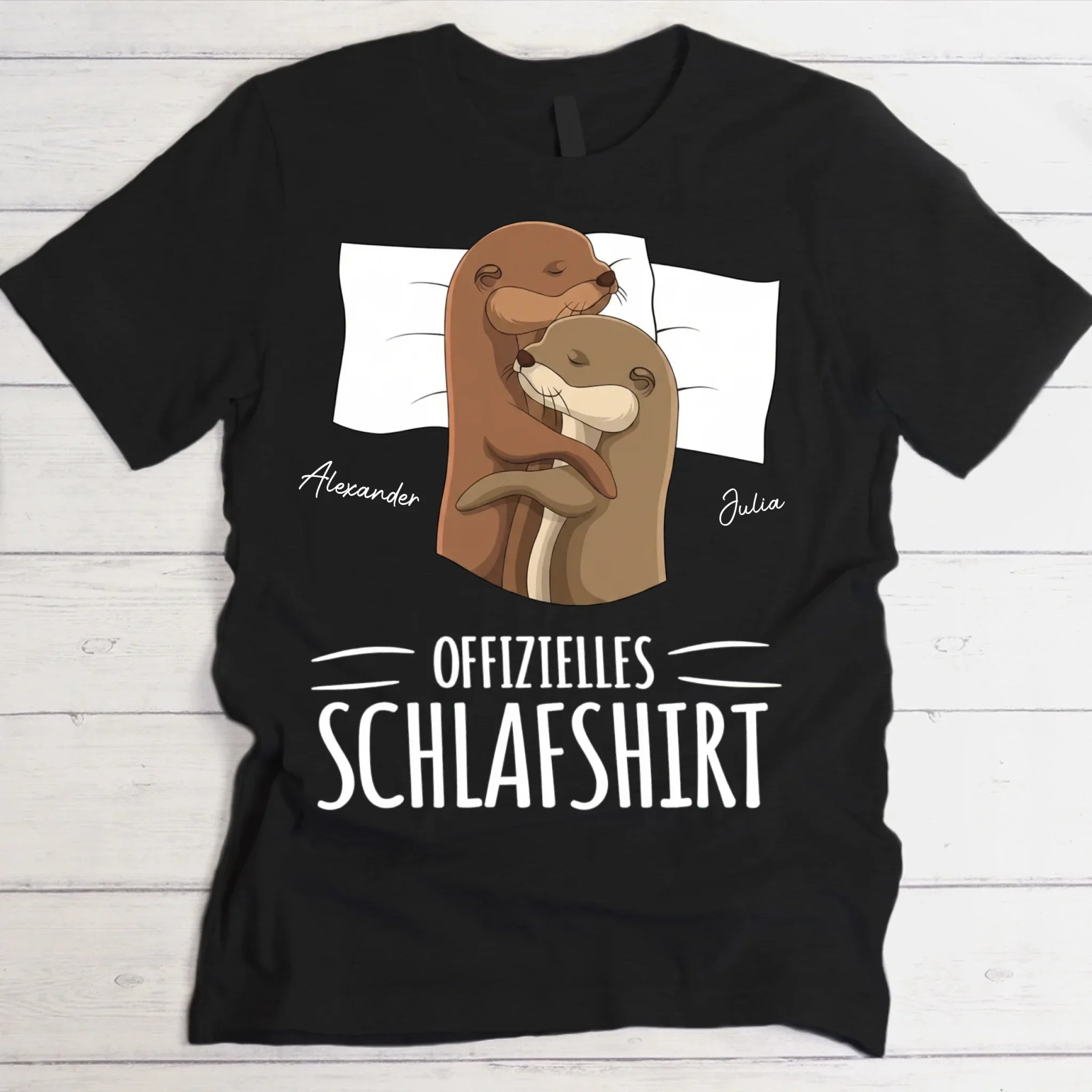 „Schlafotter“ - Personalisiertes T-Shirt - Image 2