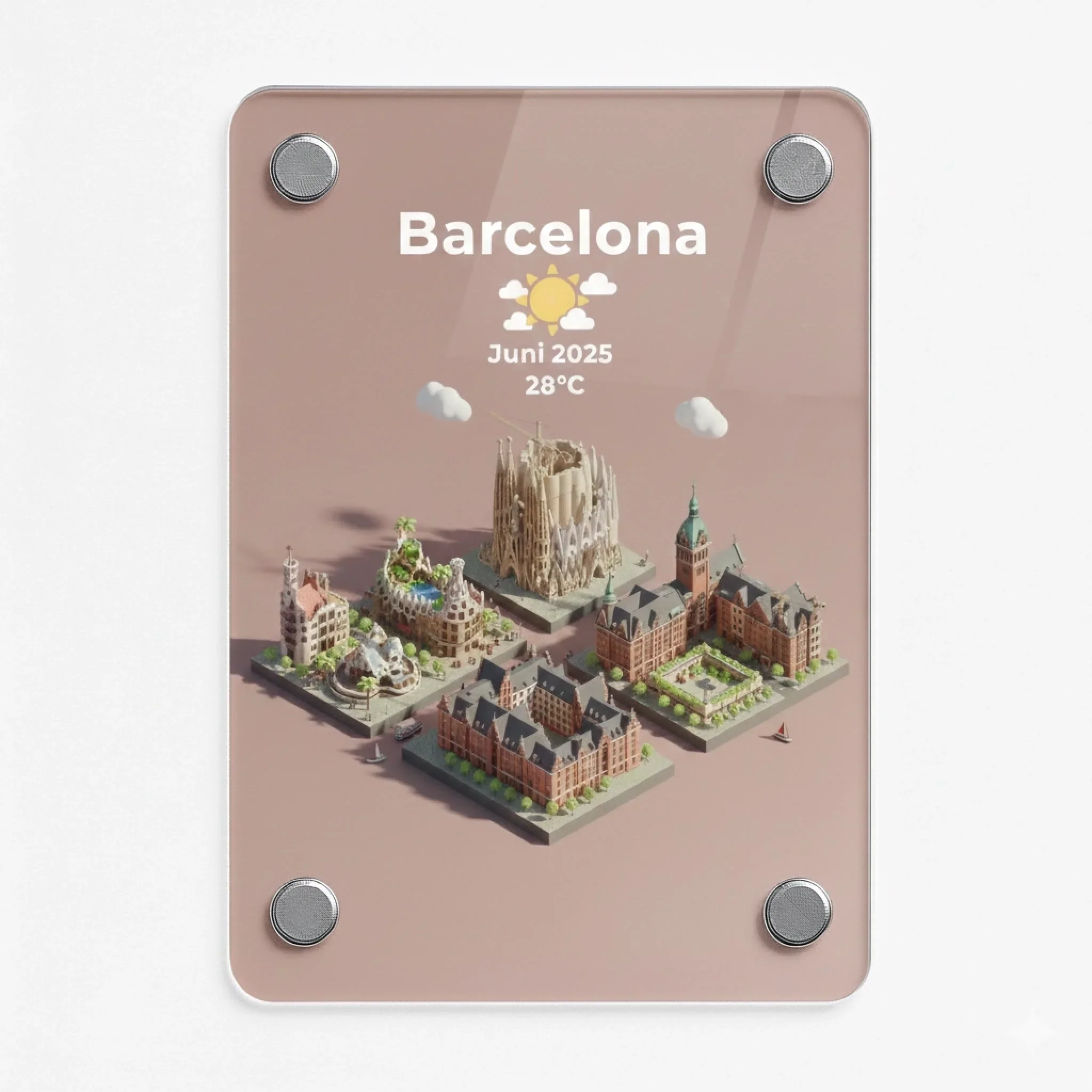 "Travel Love 3D Cartoon" - Acryl Magnet - Image 5