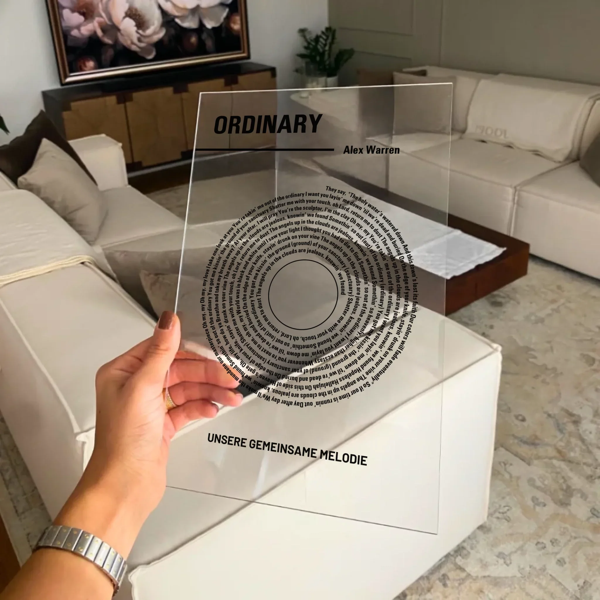 Unsere Melodie - Personalisierte Acryltafel - Image 2