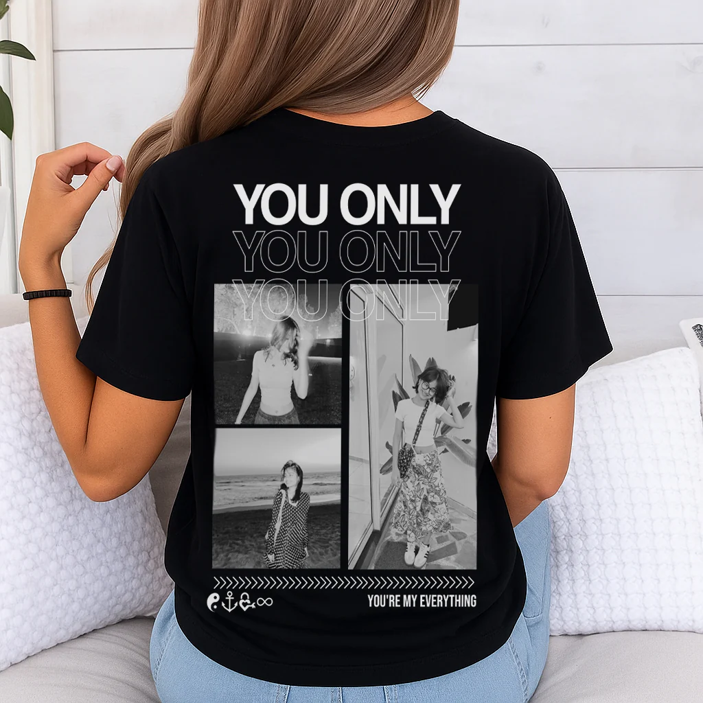 "You Only" - Personalisiertes T-Shirt mit Fotos - Image 2